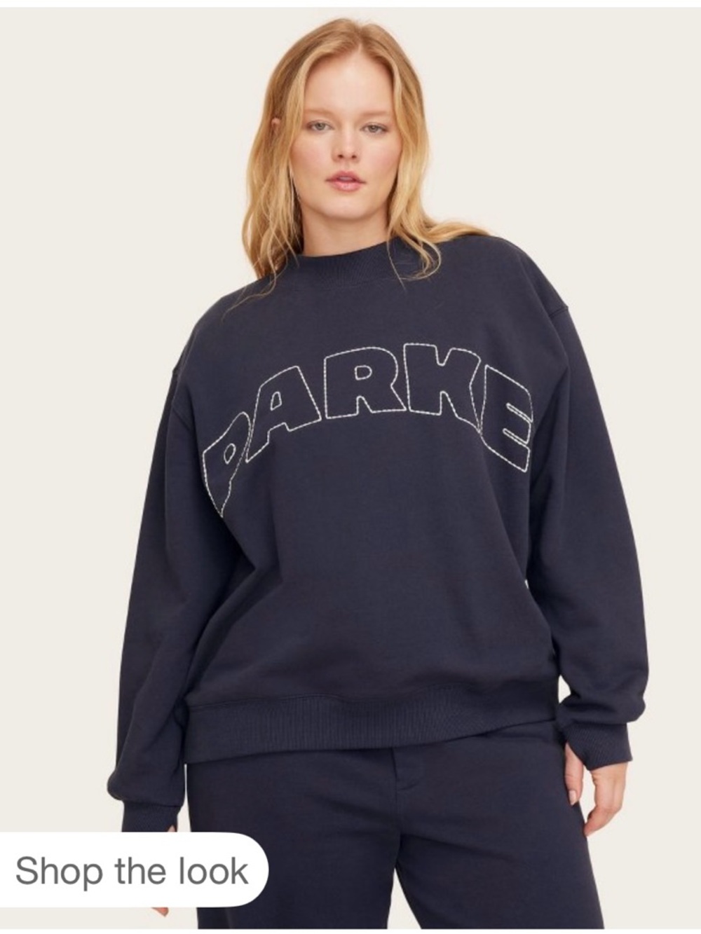 Parke for Target Navy Logo Sweatshirt.    L/XL